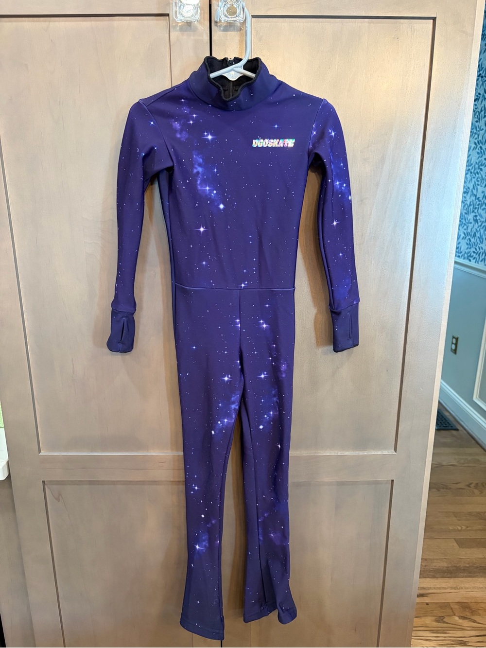 Ugoskate Purple Galaxy One-Piece Skating Suit